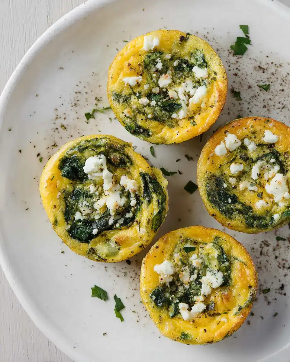 Spinach Egg Muffins with Feta – Easy High-Protein Breakfast Recipe