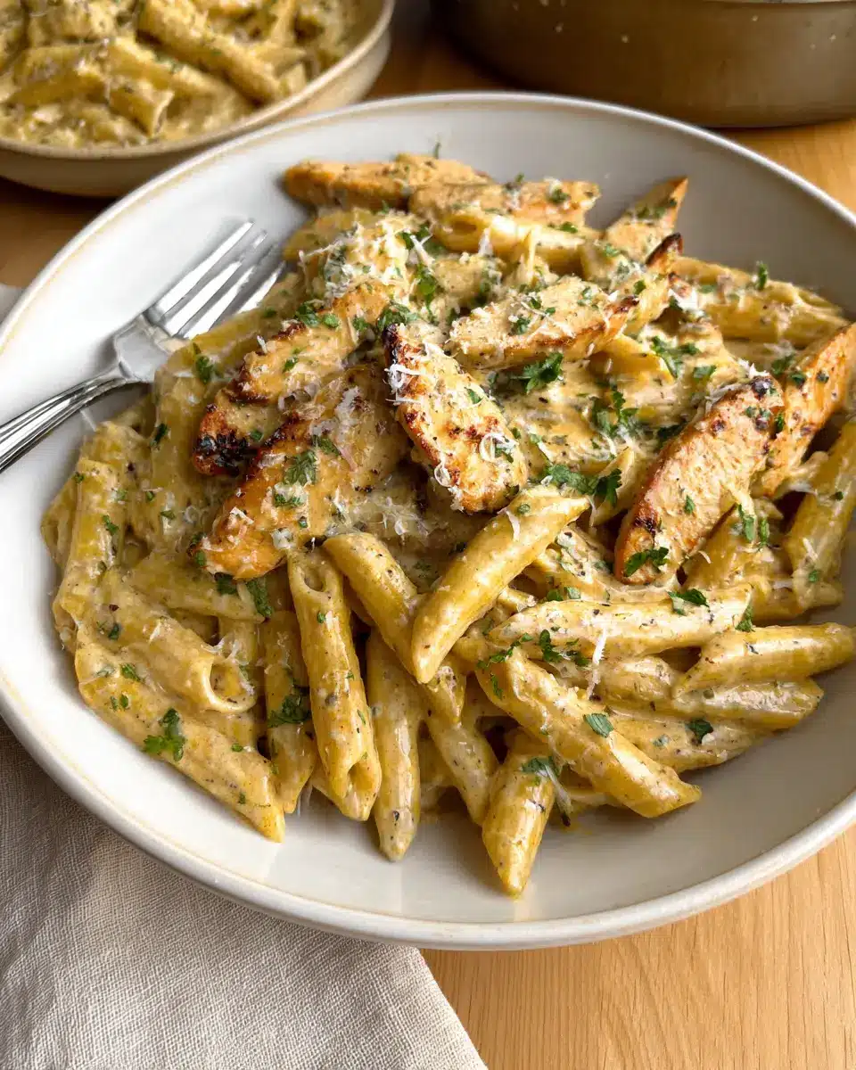 Creamy Garlic Parmesan Chicken Pasta